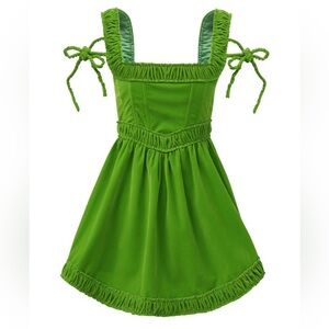 Green Velvet Dress